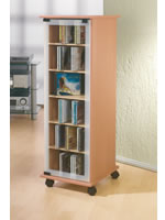 CD-Turm VCM Valenza drehbar f�r 300 CDs oder 130 DVDs